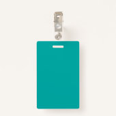 Veterinaire kliniek Foto Modern Blauw Badge (Achterkant met clip)