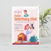 Veterinaire klinische kennisgeving kaart (Staand voorkant)