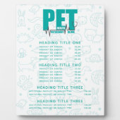 Veterinaire klinische prijzen en diensten fotoplaat (Voorkant)