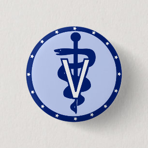 veterinaire logo 2 ronde button 3,2 cm
