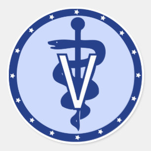 veterinaire logo 2 ronde sticker