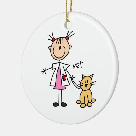 Veterinaire maatstaf keramisch ornament (Links)