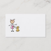 Veterinaire maatstaf visitekaartje (Achterkant)