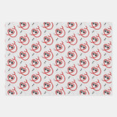 Veterinaire Pawprints & Stethoscoop Inpakpapier Vel (Voorkant)