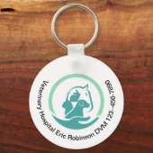 Veterinaire Pet Care Custom Promotionele Sleutelha Sleutelhanger (Achterkant)