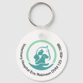 Veterinaire Pet Care Custom Promotionele Sleutelha Sleutelhanger (Achterkant)
