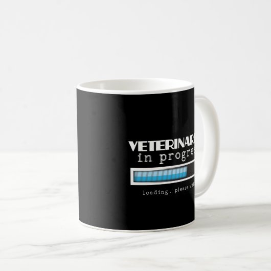 Veterinaire Progress Funny Vet Afstuderen Gift Koffiemok (Voorkant rechts)