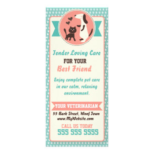 Veterinaire Rack Card -  Reclamekaart