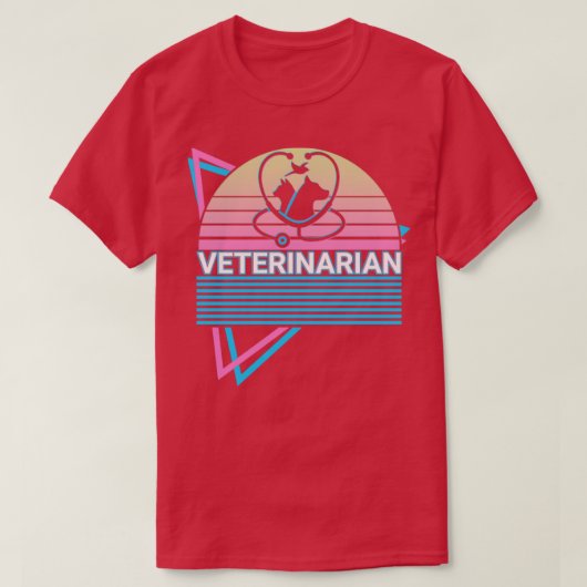 Veterinaire Retro T-shirt (Design voorkant)