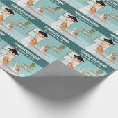 Veterinaire School Afstuderen Vet Felicitaties DVM Cadeaupapier (Hoek)