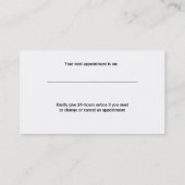 Veterinaire Sjabloon Dierenziekenhuis Afsprakenkaartje (Achterkant)