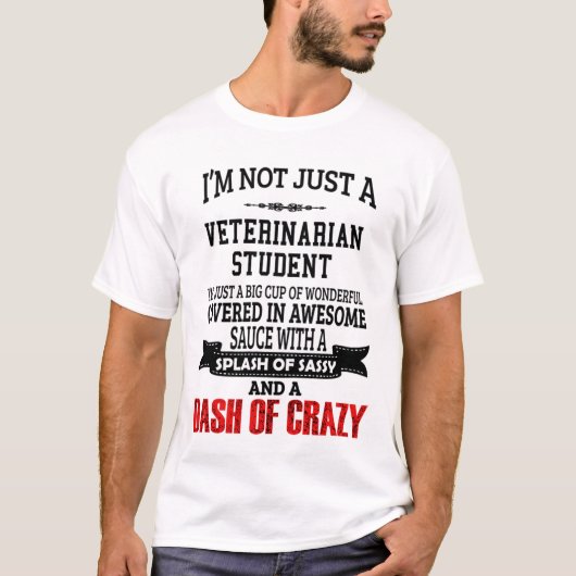 Veterinaire student T-Shirt Gift/Cadeau, Funny (Voorkant)