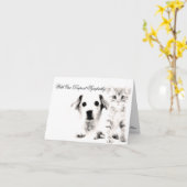 Veterinaire sympathieke kaart Pup en Kitten (Gele Bloem)