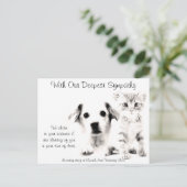 Veterinaire sympathieke kaart Pup en Kitten (Staand voorkant)