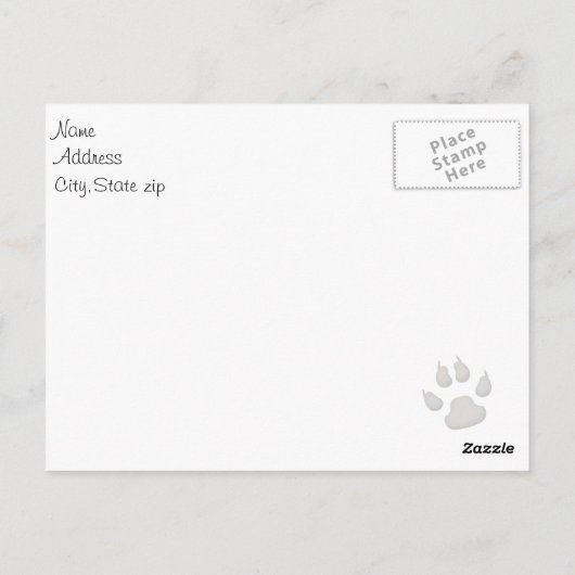 Veterinaire sympathieke kaart Pup en Kitten (Achterkant)