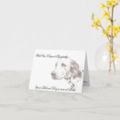 Veterinaire sympathikaart voor de eigenaar van de  kaart (Gele Bloem)