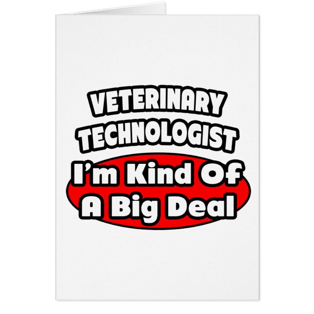Veterinaire technicus ... Big Deal (Voorkant)