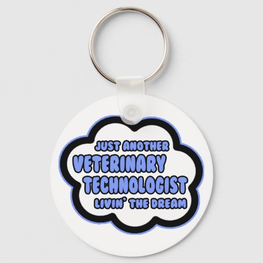 Veterinaire technicus ... De droom van Livin Sleutelhanger (Voorkant)