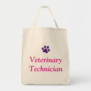 Veterinaire Technicus met de Paarse Druk van de Tote Bag