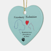 Veterinaire technicus - Schilder afdrukken op mijn Keramisch Ornament (Links)