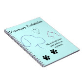 Veterinaire technicus - Schilder afdrukken op mijn Notitieboek (Rechterzijde)