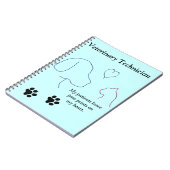 Veterinaire technicus - Schilder afdrukken op mijn Notitieboek (Linkerzijde)