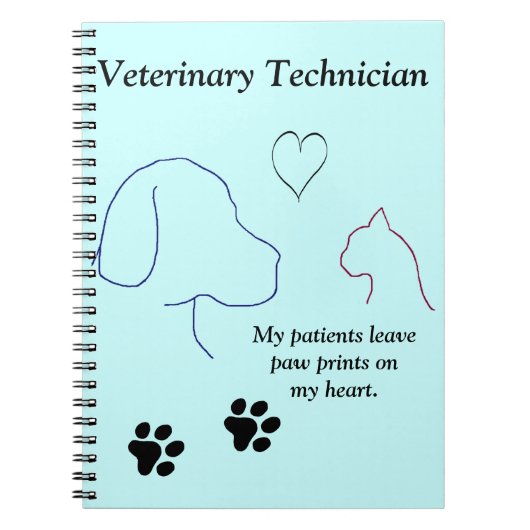 Veterinaire technicus - Schilder afdrukken op mijn Notitieboek (Voorkant)