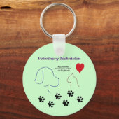 Veterinaire technicus - Schilder afdrukken op mijn Sleutelhanger (Voorkant)
