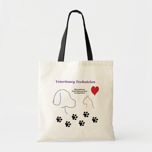 Veterinaire technicus - Schilder afdrukken op mijn Tote Bag (Voorkant)