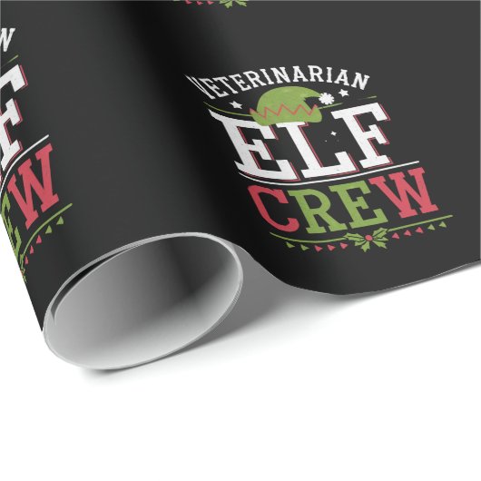 Veterinaire technicus van Christmas Elf Cadeaupapier (Rol Hoek)