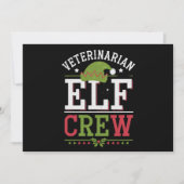 Veterinaire technicus van Christmas Elf Feestdagenkaart (Voorkant)