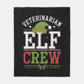 Veterinaire technicus van Christmas Elf Fleece Deken (Voorkant)