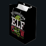 Veterinaire technicus van Christmas Elf Medium Cadeauzakje<br><div class="desc">Dierenarts Kerst Elf Veterinaire Technicus Dierenarts Tech</div>
