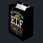 Veterinaire technicus van Christmas Elf Medium Cadeauzakje<br><div class="desc">Dierenarts Kerst Elf Veterinaire Technicus Dierenarts Tech</div>
