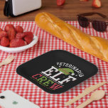 Veterinaire technicus van Christmas Elf Papieren Bordje<br><div class="desc">Dierenarts Kerst Elf Veterinaire Technicus Dierenarts Tech</div>