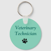 Veterinaire technicus/Zwart handschrift afdrukken/ Sleutelhanger (Voorkant)