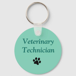 Veterinaire technicus/Zwart handschrift afdrukken/ Sleutelhanger