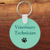 Veterinaire technicus/Zwart handschrift afdrukken/ Sleutelhanger (Voorkant)
