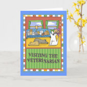 Veterinaire Thank-You Kaart (Gele Bloem)