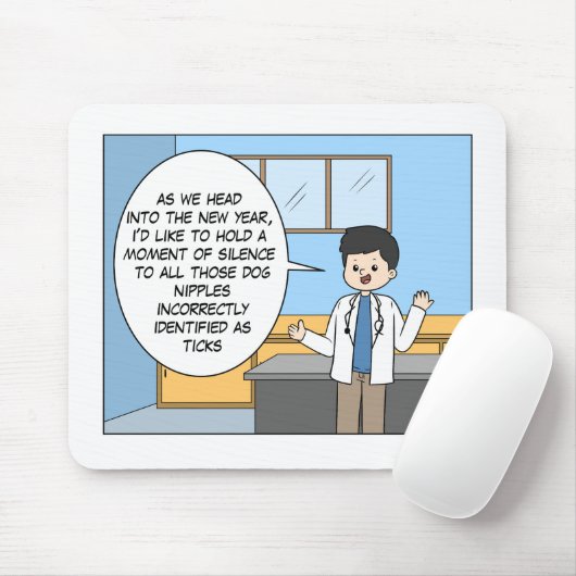 Veterinaire Tick Joke Muismat (Met muis)