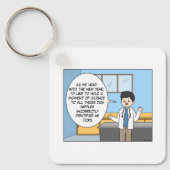 Veterinaire Tick Joke Sleutelhanger (Voorkant)