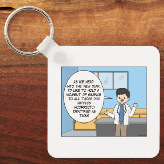Veterinaire Tick Joke Sleutelhanger