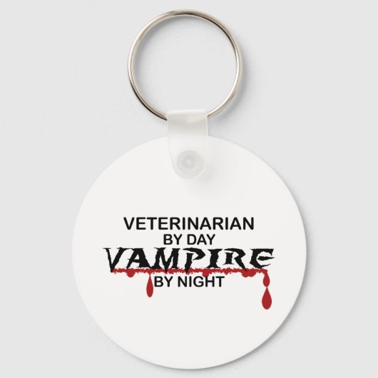 Veterinaire Vampire bij nacht Sleutelhanger (Voorkant)