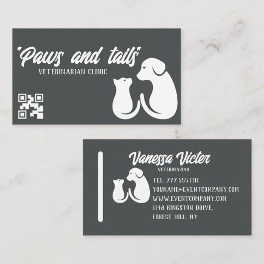 Veterinaire Visitekaartjes (Voorkant / Achterkant)