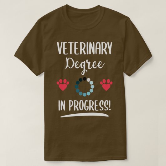 Veterinaire Vooruitgang Funny Veterinary Afstudere T-shirt (Design voorkant)