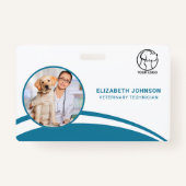 Veterinaire ziekenhuis medewerker foto ID badge (Voorkant)