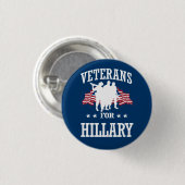 VETERINAIRS VOOR HILLARY RONDE BUTTON 3,2 CM (Voorkant /achterkant)