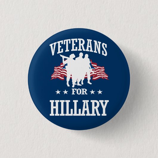 VETERINAIRS VOOR HILLARY RONDE BUTTON 3,2 CM (Voorkant)