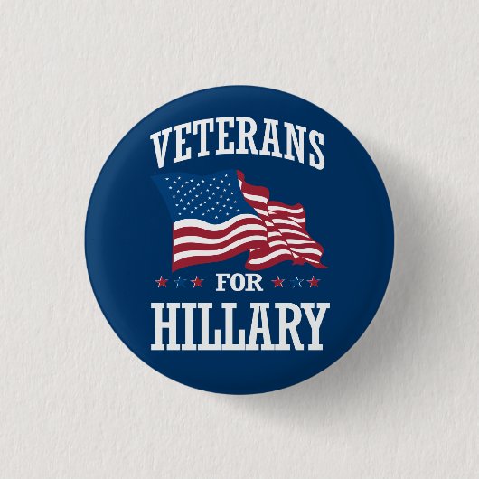 VETERINAIRS VOOR HILLARY RONDE BUTTON 3,2 CM (Voorkant)