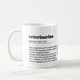 Veterinaria Definitie Print, Woordenboek, Citaat Koffiemok